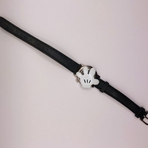 Disney Mickey Mouse Glove Flip Top Cover Vintage Wristwatch main image 8